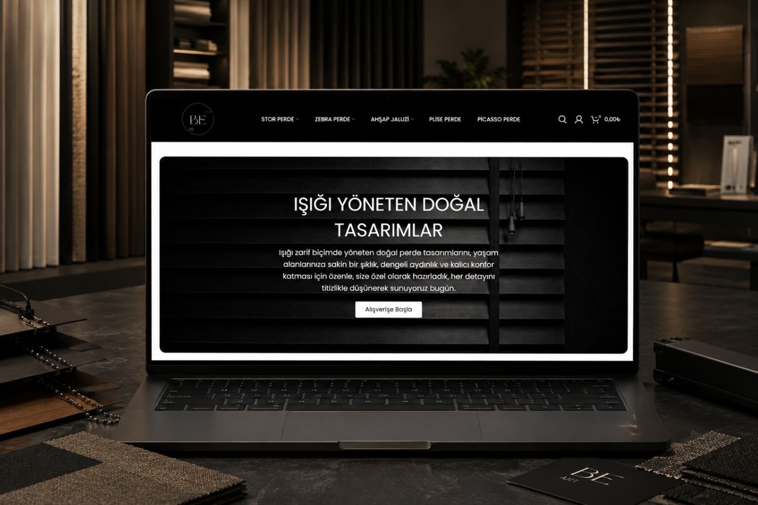 Stor Perde mağazası için hazırlanmış dijital proje çalışması
